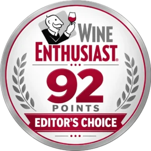92 points - Editor's Choice — WineEnthusiast — 2025 — Vintage 2015